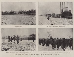 De Race voor de Grand National in een Sneeuwstorm, 29 maart door English Photographer