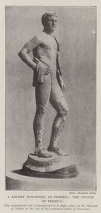 De recente ontdekking in Pompeii, het standbeeld van Perseus