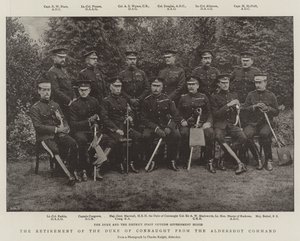 Het pensioen van de hertog van Connaught van het Aldershot-commando