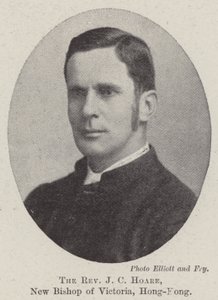 De dominee J C Hoare, nieuwe bisschop van Victoria, Hong Kong door English Photographer
