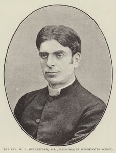 De eerwaarde W G Rutherford, MA, hoofdmeester Westminster School door English Photographer