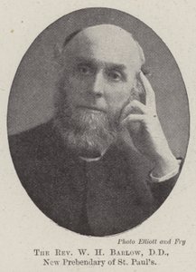 De dominee W H Barlow, DD, nieuwe prebendaris van St Pauls door English Photographer