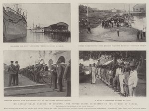 De revolutionaire onrusten in Colombia, de bezetting van de landengte van Panama door de Verenigde Staten door English Photographer