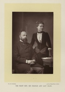 De Zeer Eerwaarde Sir Charles en Lady Dilke door English Photographer