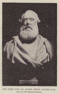 De Zeer Eerwaarde Sir Austen Henry Layard, GCB, Buste in het British Museum