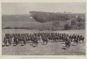 De Royal East Kent Yeomanry, waarvan de dienst is geaccepteerd voor de Kaap door English Photographer