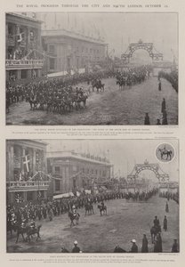 De koninklijke voortgang door de stad en Zuid-Londen, 25 oktober