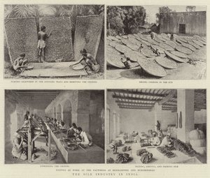 De Zijde-industrie in India door English Photographer