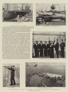 Het zinken van HMS Victoria, scènes aan boord van HMS Camperdown door English Photographer