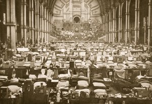 De Slaapzaal, Alexandra Palace, illustratie uit Duitse Gevangenen in Groot-Brittannië door English Photographer