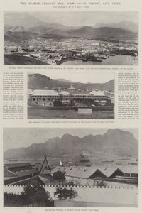 De Spaans-Amerikaanse oorlog, uitzichten van St Vincent, Kaapverdië