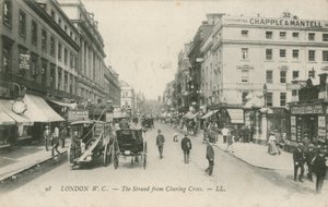 De Strand vanaf Charing Cross, Londen door English Photographer