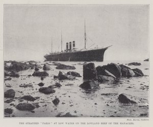De Gestrande Parijs bij Laag Water op het Laaglandrif van de Manacles door English Photographer