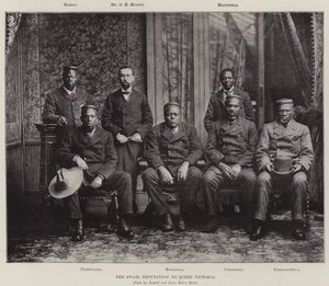 De Swazi-delegatie aan koningin Victoria