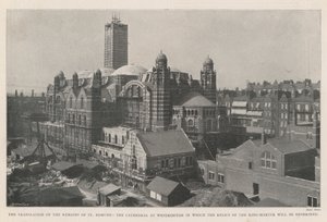 De Overbrenging van de Resten van St. Edmund, de Kathedraal in Westminster waar de Relieken van de Koning-Martelaar zullen worden Bijgezet door English Photographer