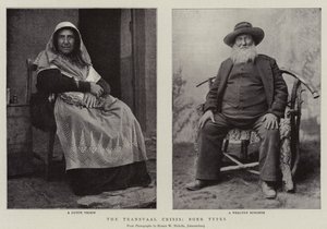 De Transvaal-crisis, Boertypes door English Photographer