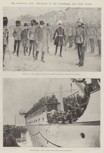 De Transvaal Oorlog, vertrek van de Coldstream en Scots Guards door English Photographer