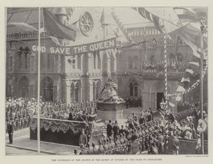De onthulling van het standbeeld van de koningin in Dundee door de hertog van Connaught door English Photographer