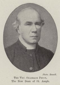De eerwaarde Shadrach Pryce, de nieuwe decaan van St Asaph door English Photographer