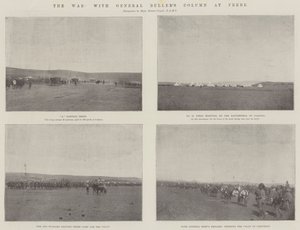 De oorlog, met de colonne van generaal Buller bij Frere door English Photographer