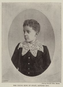 De jonge koning van Spanje, Alfonso XIII door English Photographer