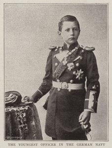 De jongste officier in de Duitse marine