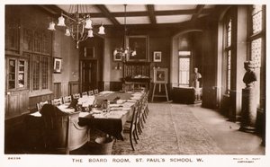 De bestuurskamer van St Pauls School door English Photographer