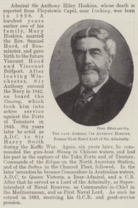 De overleden Admiraal Sir Anthony Hoskins, Voormalig Eerste Marineheer van de Admiraliteit door English Photographer