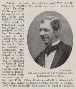 De overleden admiraal Sir J E Commerell, VC, onderscheiden marineofficier door English Photographer