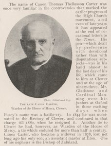De overleden kanunnik Carter, bewaker van het House of Mercy, Clewer door English Photographer