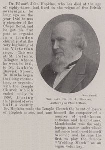De overleden Dr. E J Hopkins, autoriteit op het gebied van kerkmuziek door English Photographer