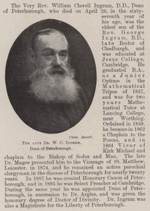 Wijlen Dr W C Ingram, deken van Peterborough door English Photographer
