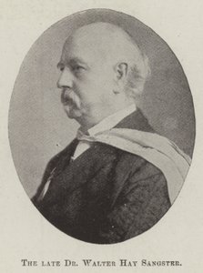 Wijlen Dr. Walter Hay Sangster door English Photographer
