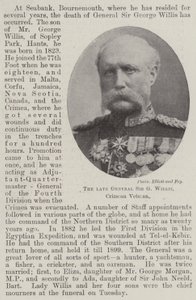 De overleden generaal Sir G Willis, veteraan van de Krimoorlog door English Photographer