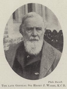 Wijlen Generaal Sir Henry J Warre, KCB door English Photographer