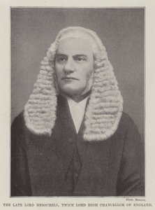 Wijlen Lord Herschell, tweemaal Lord High Chancellor van Engeland door English Photographer