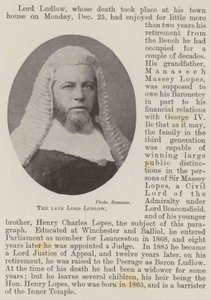 De overleden Lord Ludlow door English Photographer