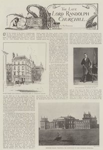 De overleden Lord Randolph Churchill door English Photographer