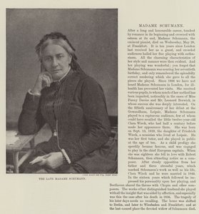 De wijlen Madame Schumann door English Photographer