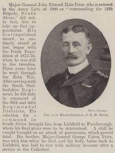 De overleden generaal-majoor J.E.H. Prior door English Photographer