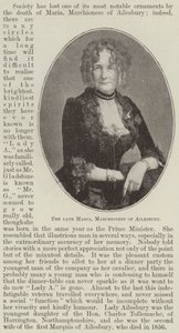 De overleden Maria, markiezin van Ailesbury