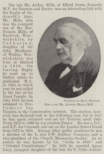 De wijlen Mr. Arthur Mills, MP