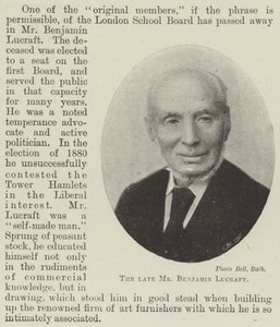 De heer Benjamin Lucraft door English Photographer