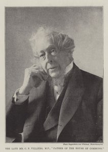 Wijlen Mr C P Villiers, MP, vader van het Lagerhuis door English Photographer