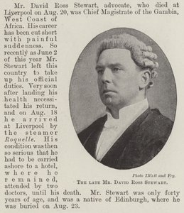 De wijlen Mr David Ross Stewart