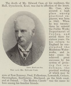 De overleden Mr Edward Case door English Photographer