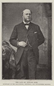 De overleden Mr Edward Ross, Secretaris van de Manchester, Sheffield, en Lincolnshire Spoorweg door English Photographer