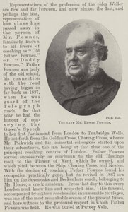 De overleden Mr Edwin Fownes door English Photographer
