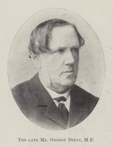 De overleden heer George Dixon, MP
