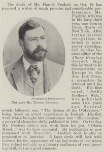 De wijlen Mr. Harold Frederic door English Photographer